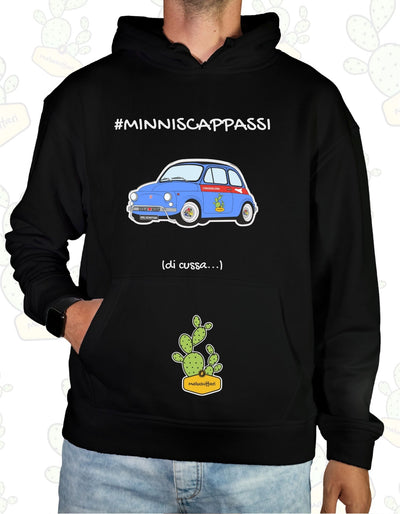 Felpa Unisex con cappuccio – MINISCAPPASSI di cussa 500 BLU