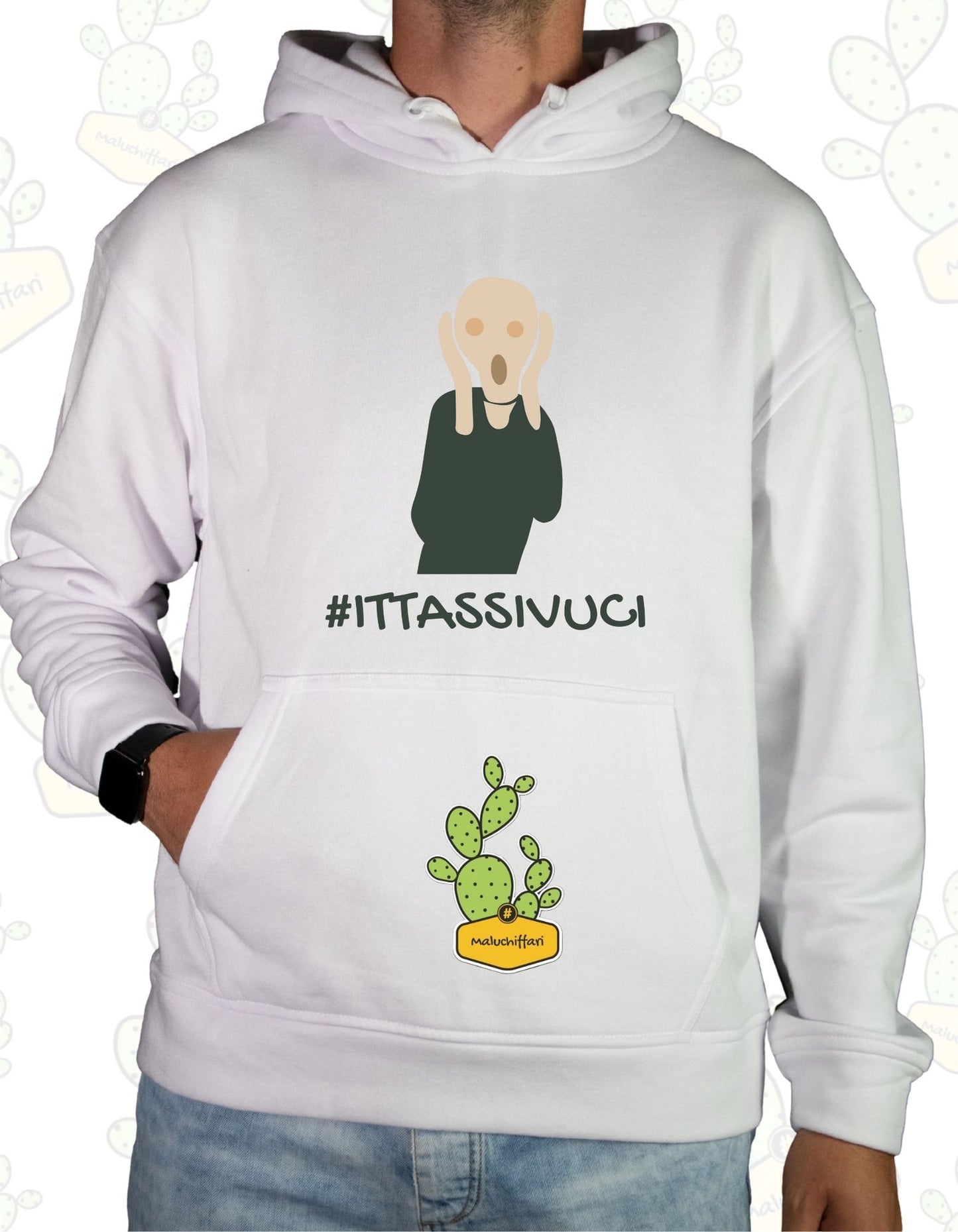 Felpa Unisex con cappuccio – ITTASSIVUCI Urlo