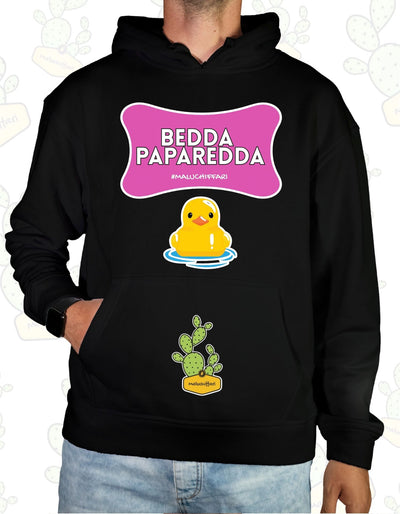 Felpa Unisex con cappuccio – BEDDA PAPAREDDA PAPERA ROSA 1.0