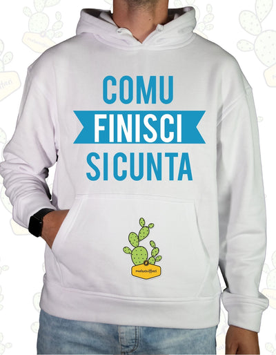 Felpa Unisex con cappuccio – COMU FINISCI SI CUNTA 1.0