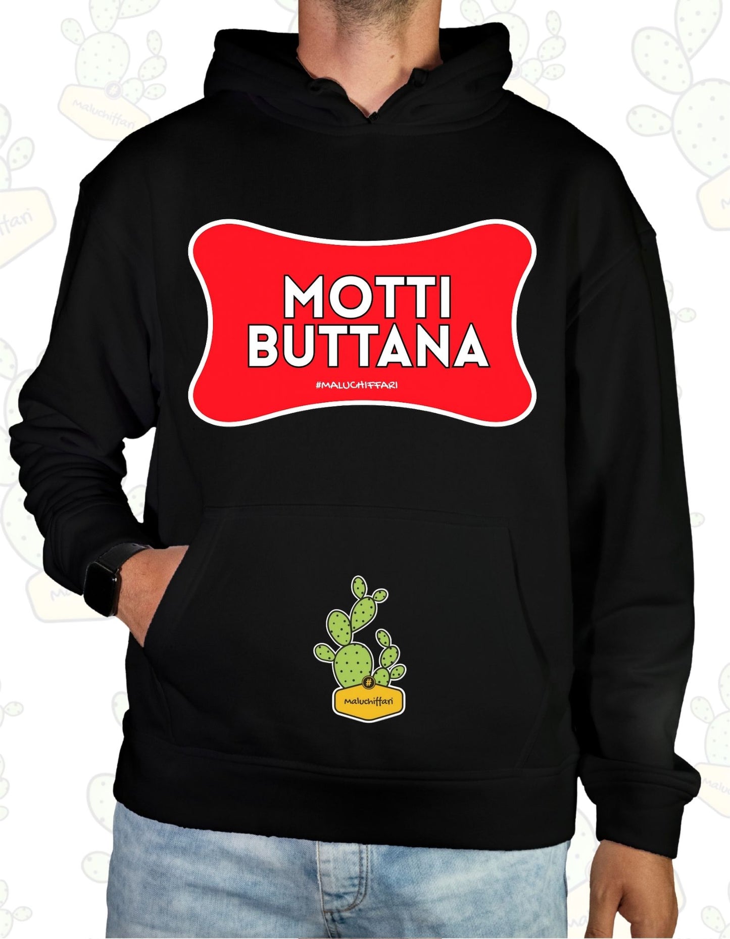 Felpa Unisex con cappuccio – MOTTI BUTTANA