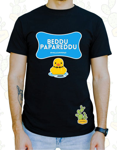 T-shirt Uomo – BEDDU PAPAREDDU (azzurro)