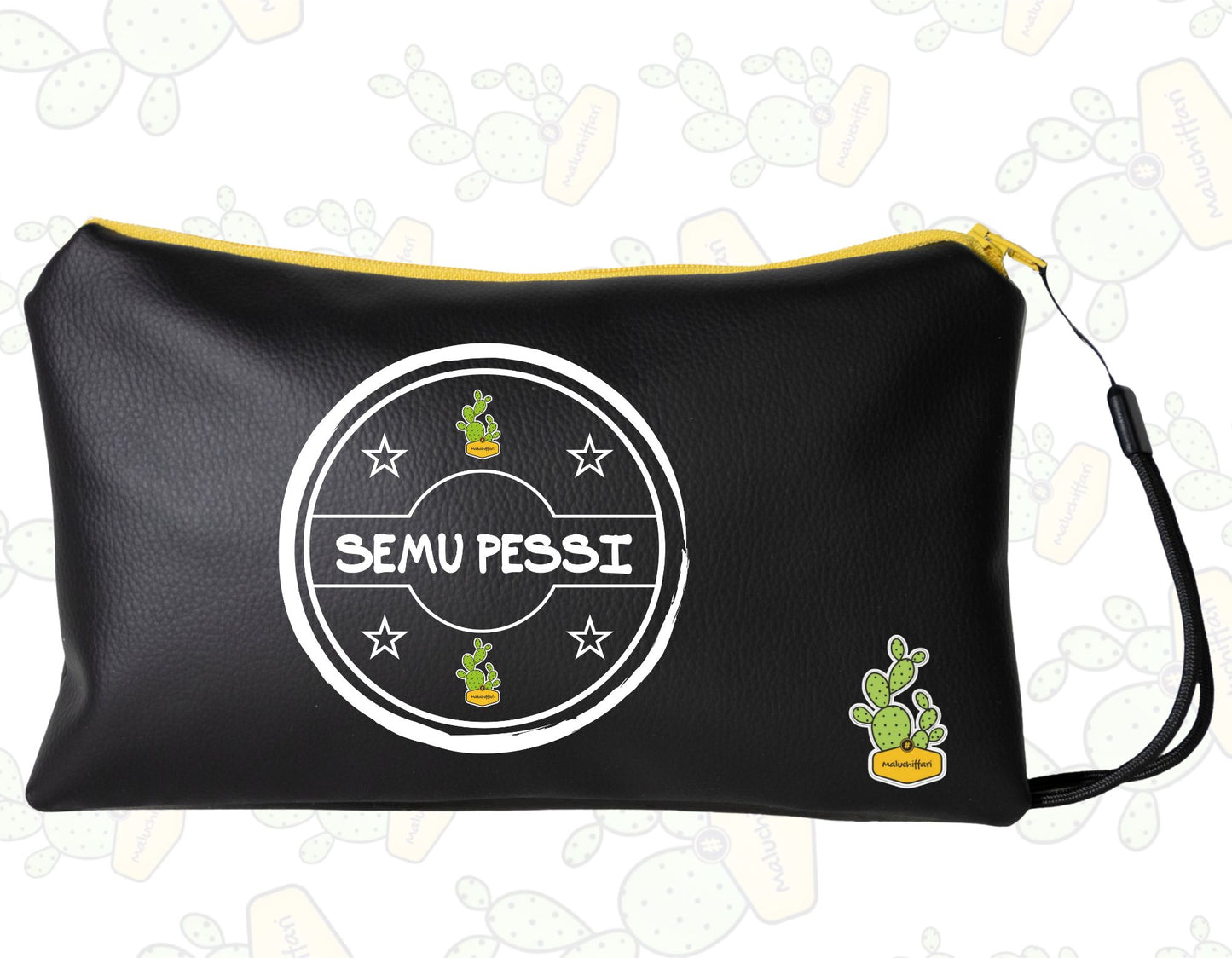 Pochette in ECOPELLE – SEMU PESSI -TIMBRO