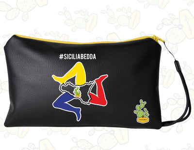 Pochette in ECOPELLE – SICILIABEDDA Trinacria