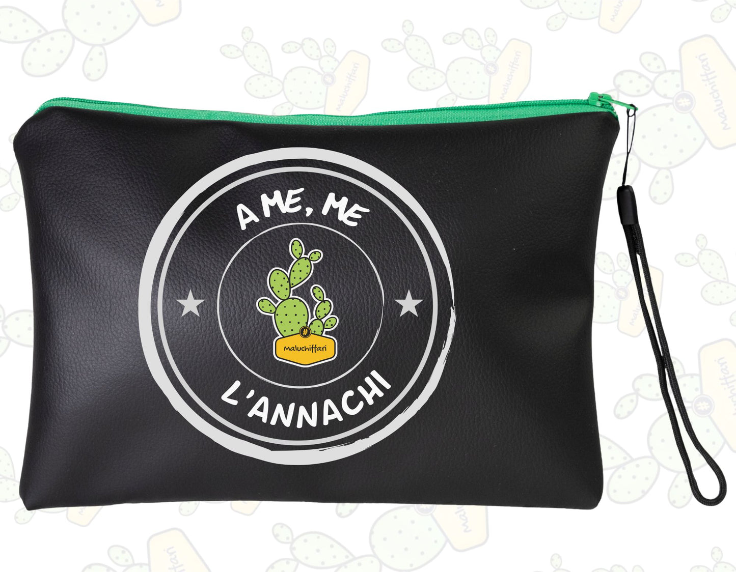 Pochette in ECOPELLE – A ME , ME L'ANNACHI TIMBRO