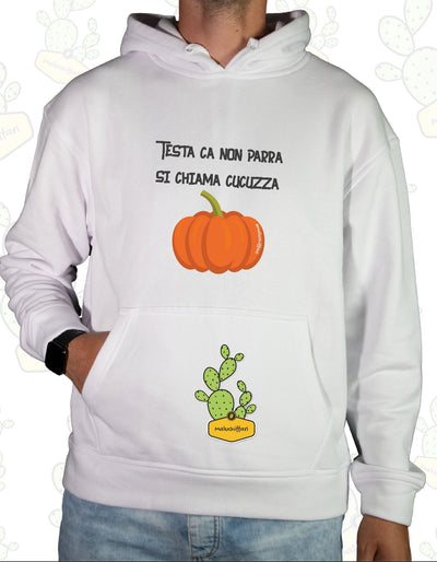Felpa Unisex con cappuccio – TESTA CA NON PARRA SI CHIAMA CUCUZZA