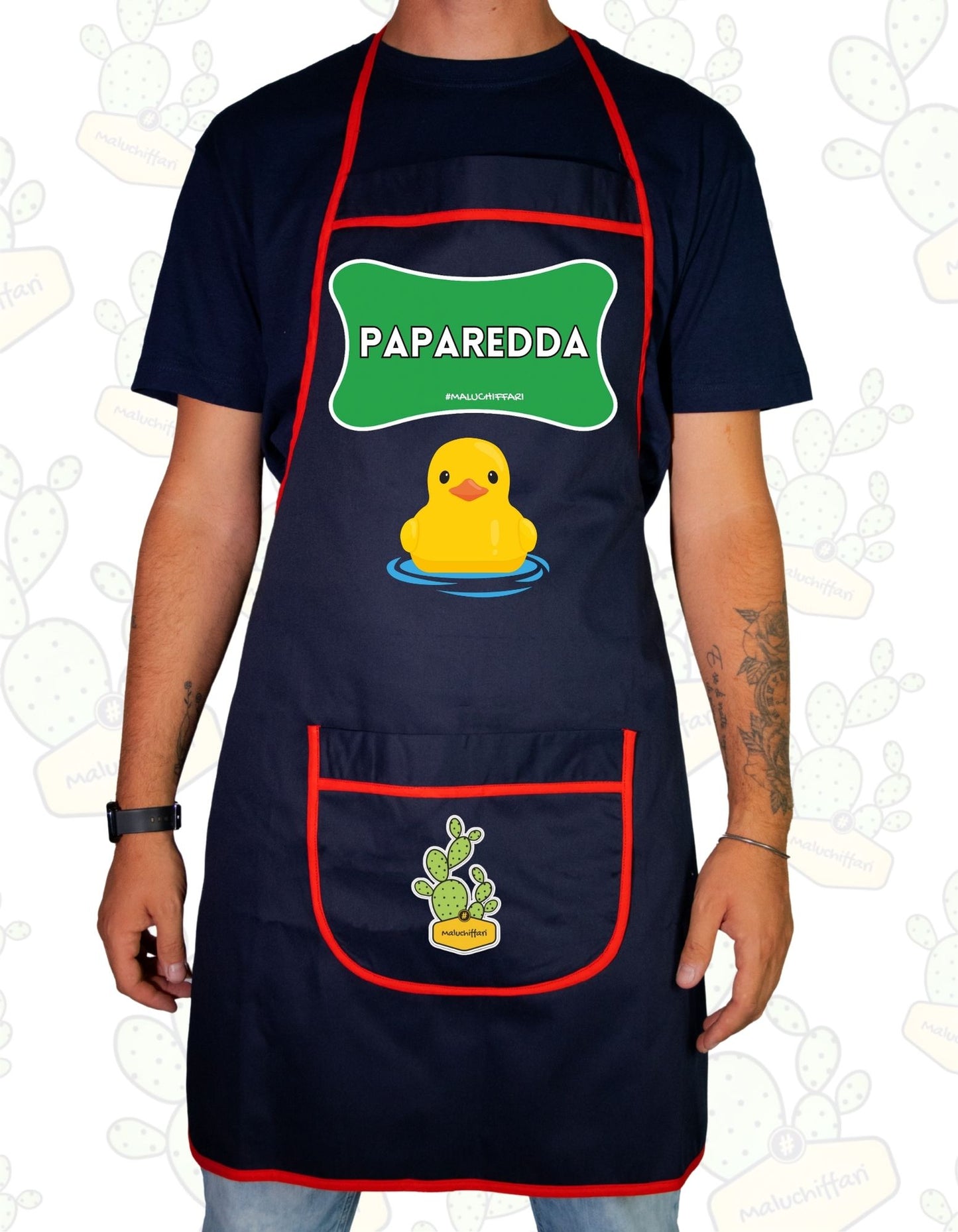 Grembiule da Cucina  – PAPAREDDA (verde)