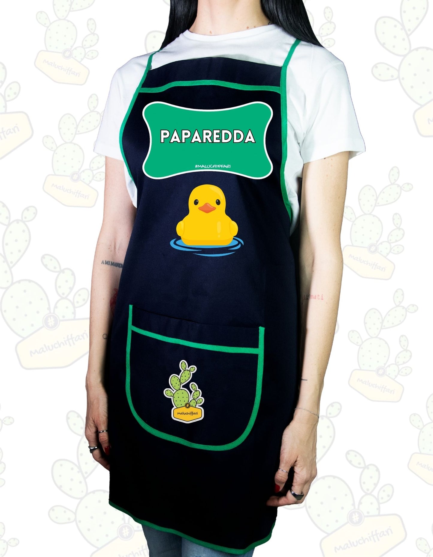 Grembiule da Cucina  – PAPAREDDA (verde)