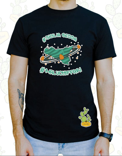 T-shirt Uomo – SICILIABEDDA ARANCINI PIANETI
