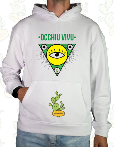 Felpa Unisex con cappuccio  – OCCHIUVIVU TRIBAL