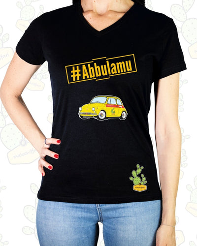 T-shirt Donna – ABBULAMU 500 GIALLA