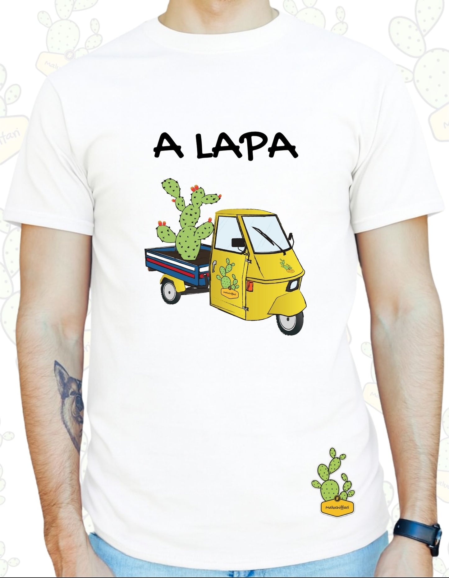 T-shirt Uomo A LAPA (gialla)
