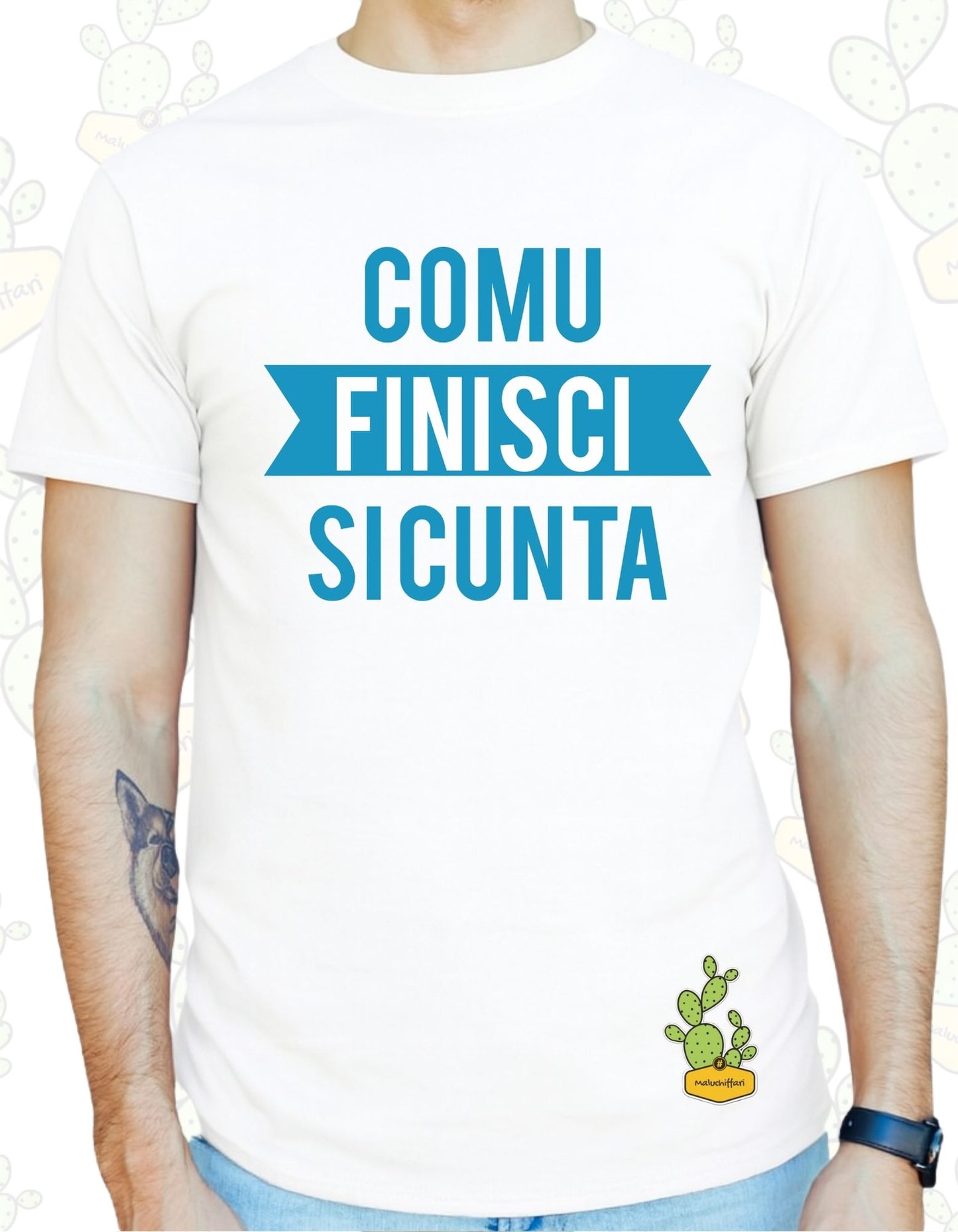 T-shirt Uomo – COMU FINISCI SI CUNTA