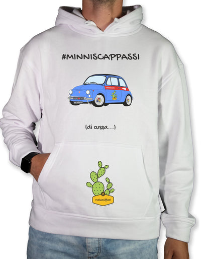 Felpa Unisex con cappuccio – MINISCAPPASSI di cussa 500 BLU