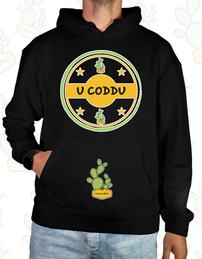 Felpa Unisex con cappuccio – U' CODDU.. TIMBRO G/V