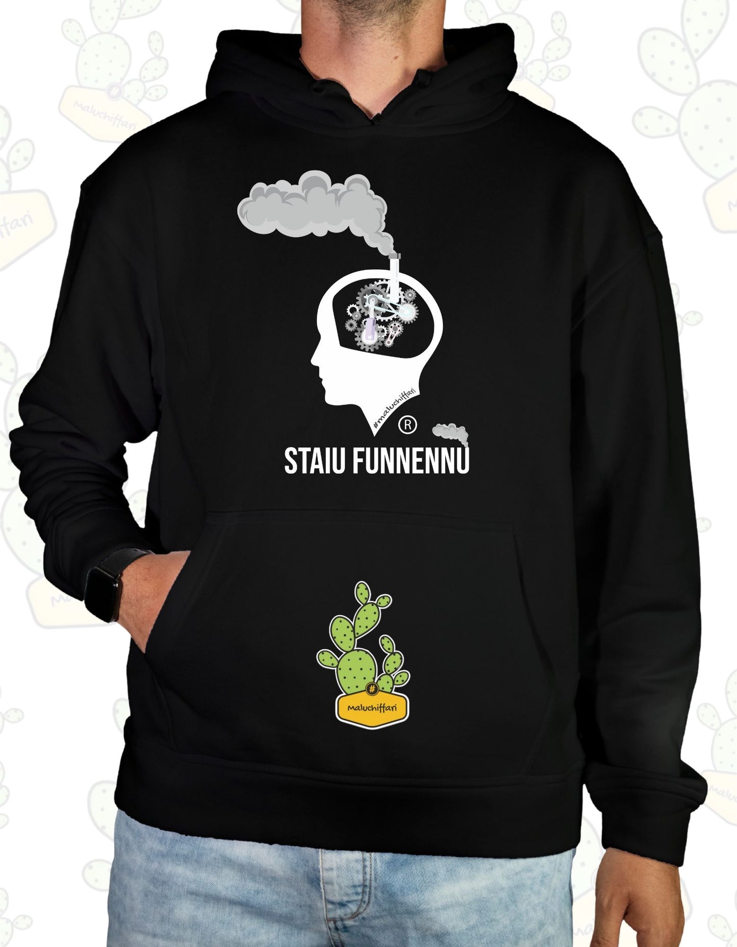 Felpa Unisex con cappuccio – STAIU FUNNENNU