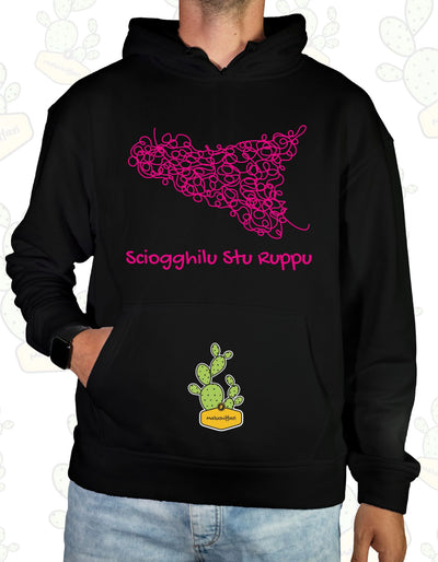 Felpa Unisex con cappuccio – SCIOGGHILU STU RUPPU 2.0