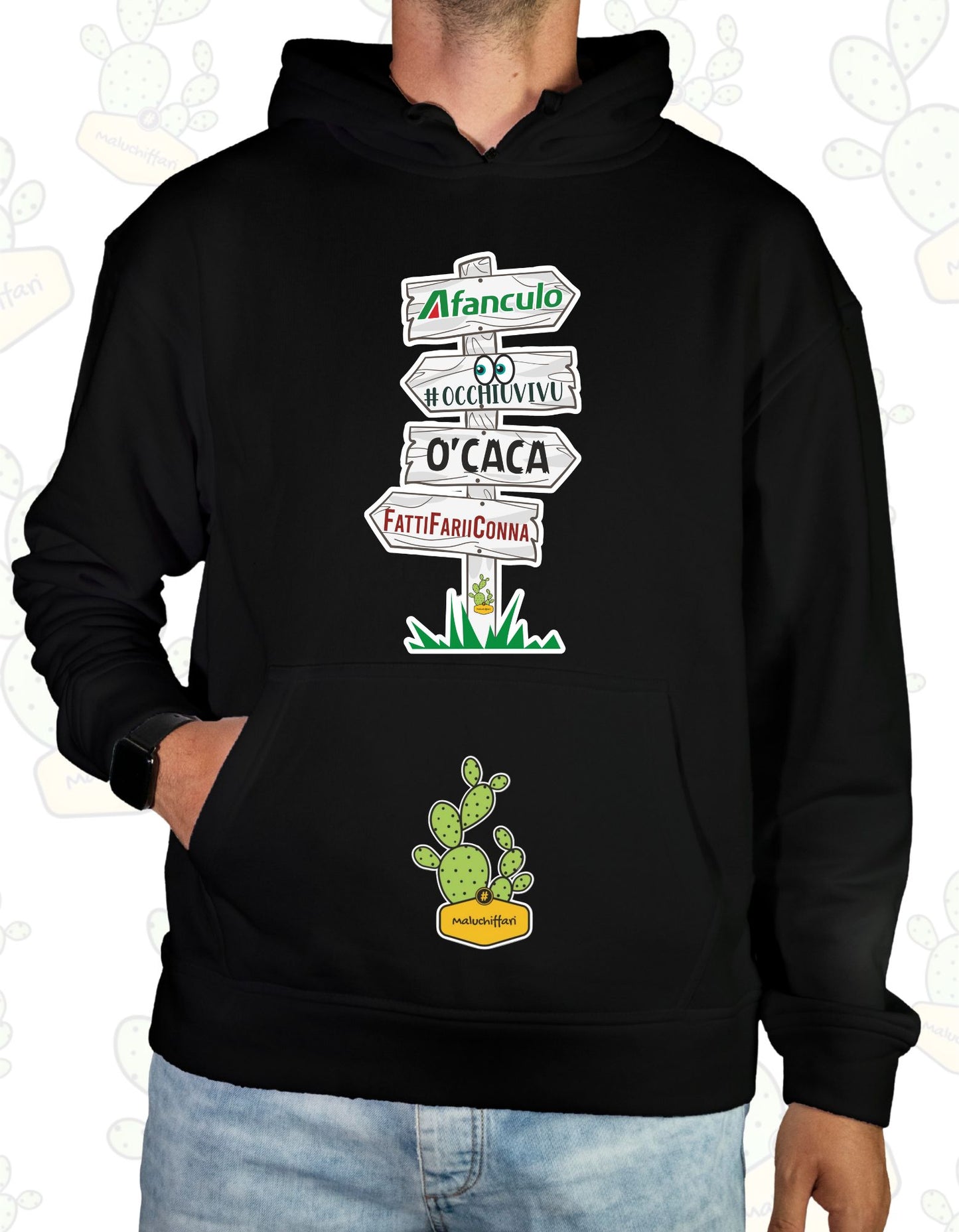 Felpa Unisex con cappuccio –4FRECCE