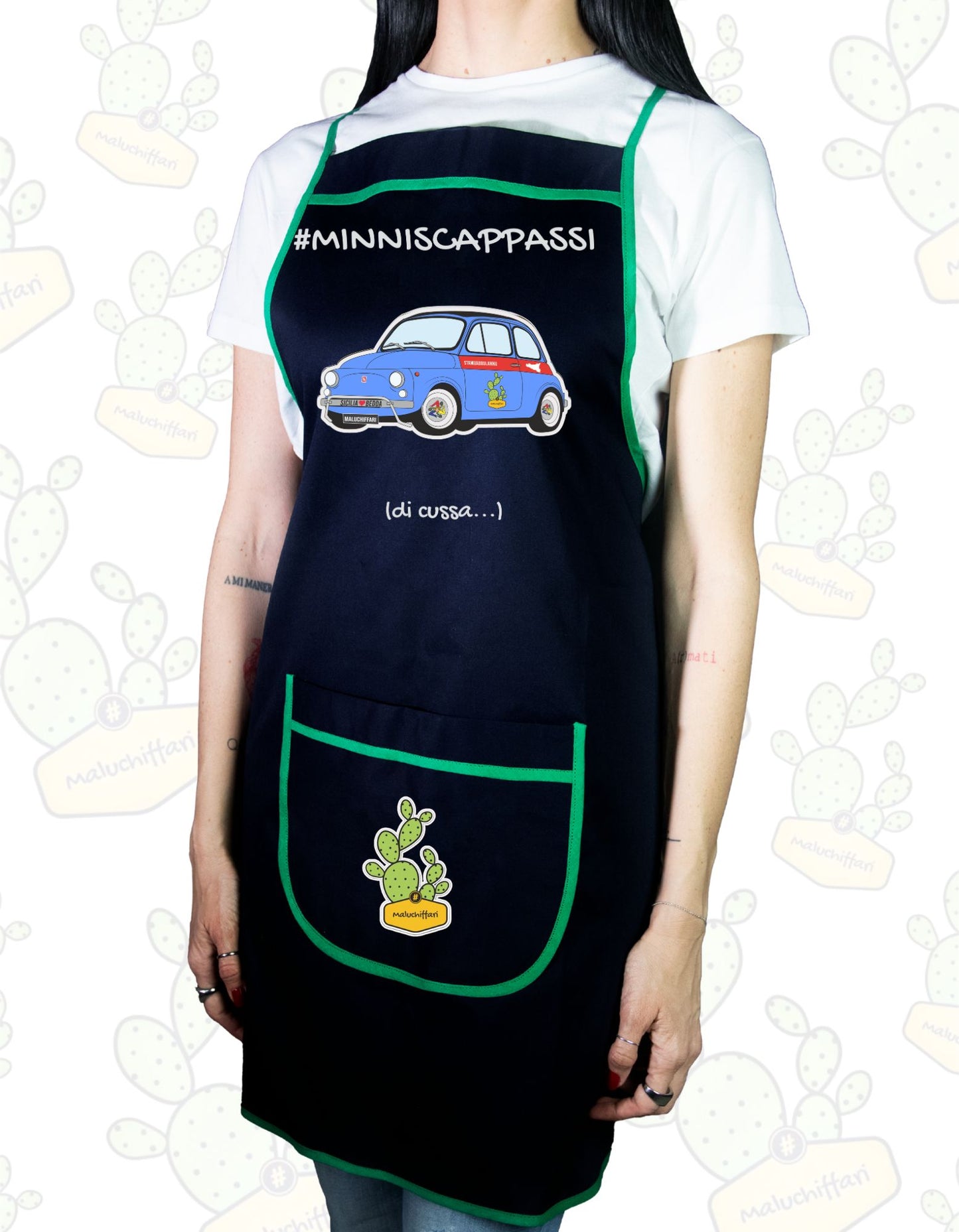Grembiule da Cucina – #MINNISCAPPASSI (500 Azzurra)
