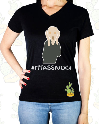 T-shirt Donna – #ITTASSIVUCI URLO