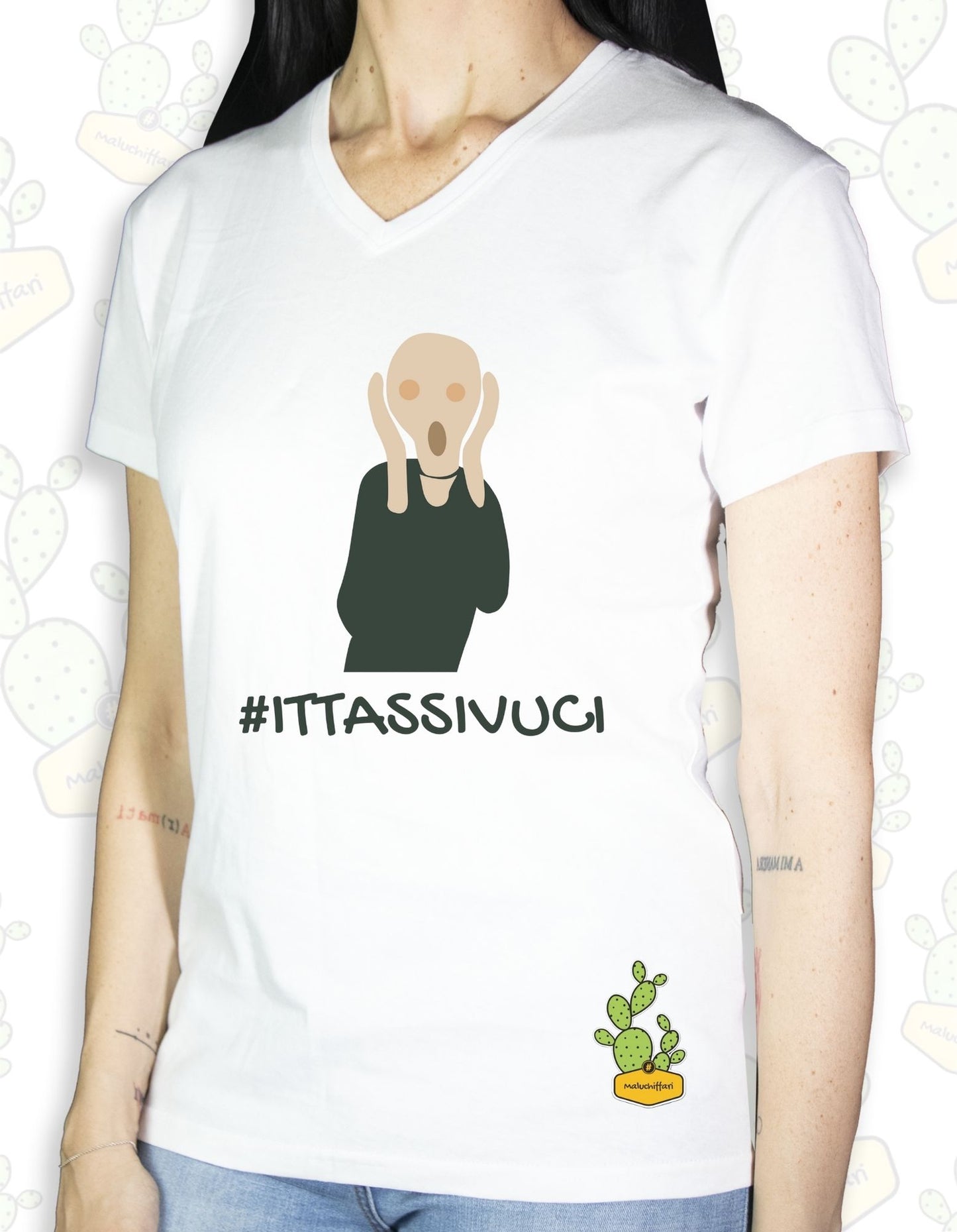 T-shirt Donna – #ITTASSIVUCI URLO