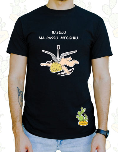 T-shirt Uomo – IU SULU MA PASSU MEGGHIU.. CUPIDO
