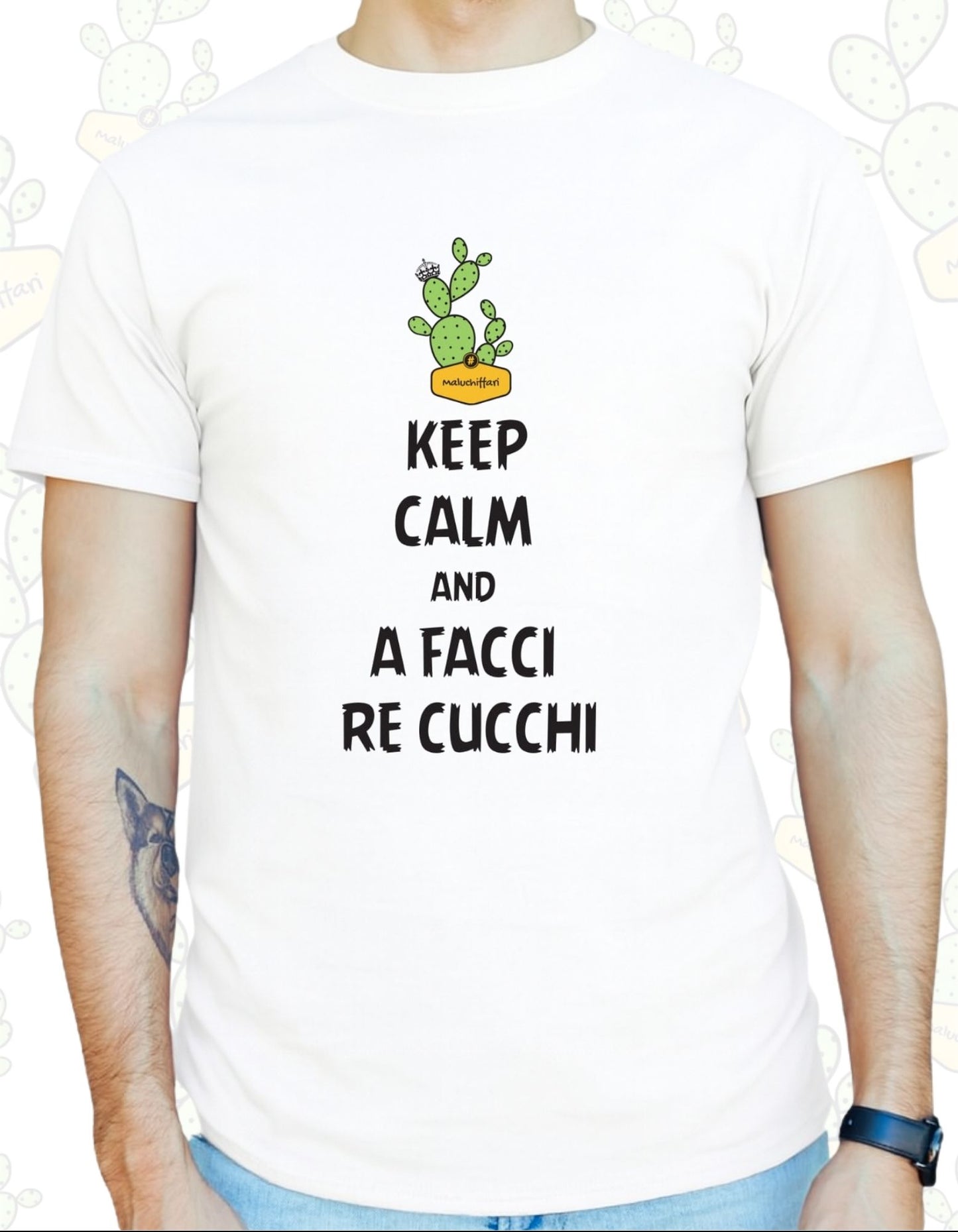 T-shirt Uomo – Keep calm and A' FACCI RE CUCCHI