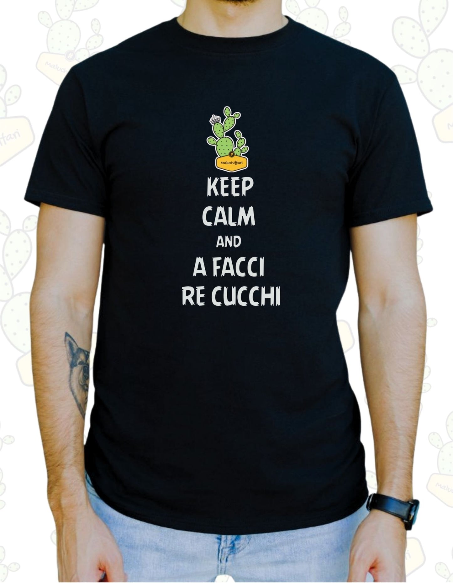 T-shirt Uomo – Keep calm and A' FACCI RE CUCCHI