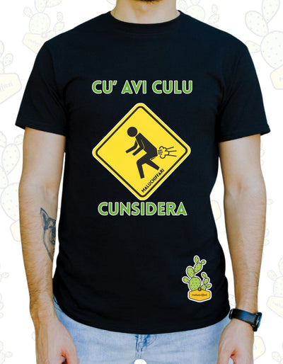T-shirt Uomo – CU AVI CULU CUNSIDERA