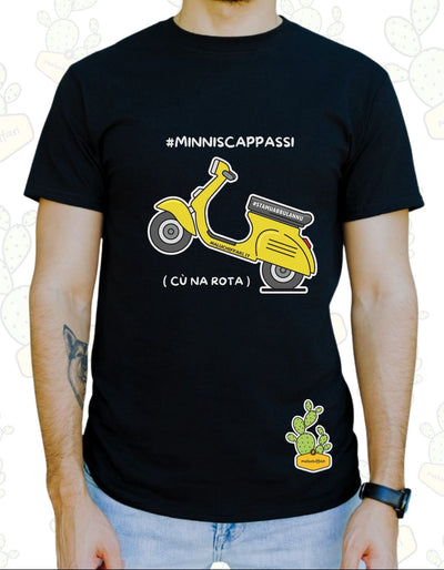 T-shirt Uomo – MINNISCAPPASSI cu na rota (VESPA)
