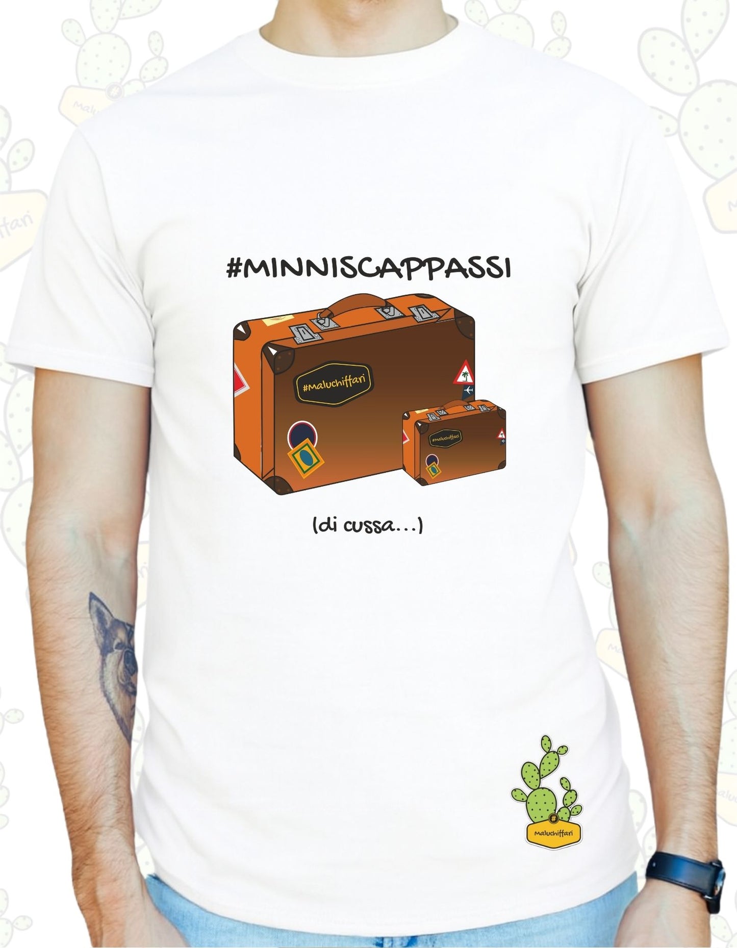 T-shirt Uomo – Minniscappassi..( VALIGIA )