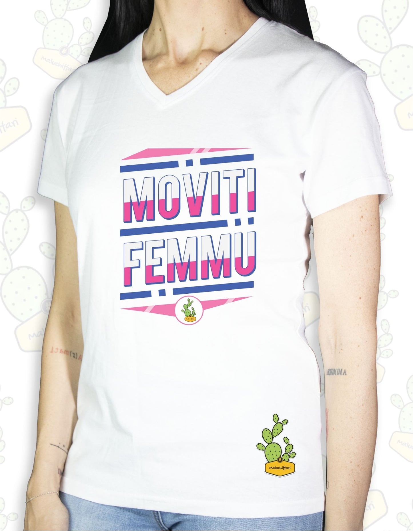 T-shirt Donna – MOVITI FEMMU (ROSA)