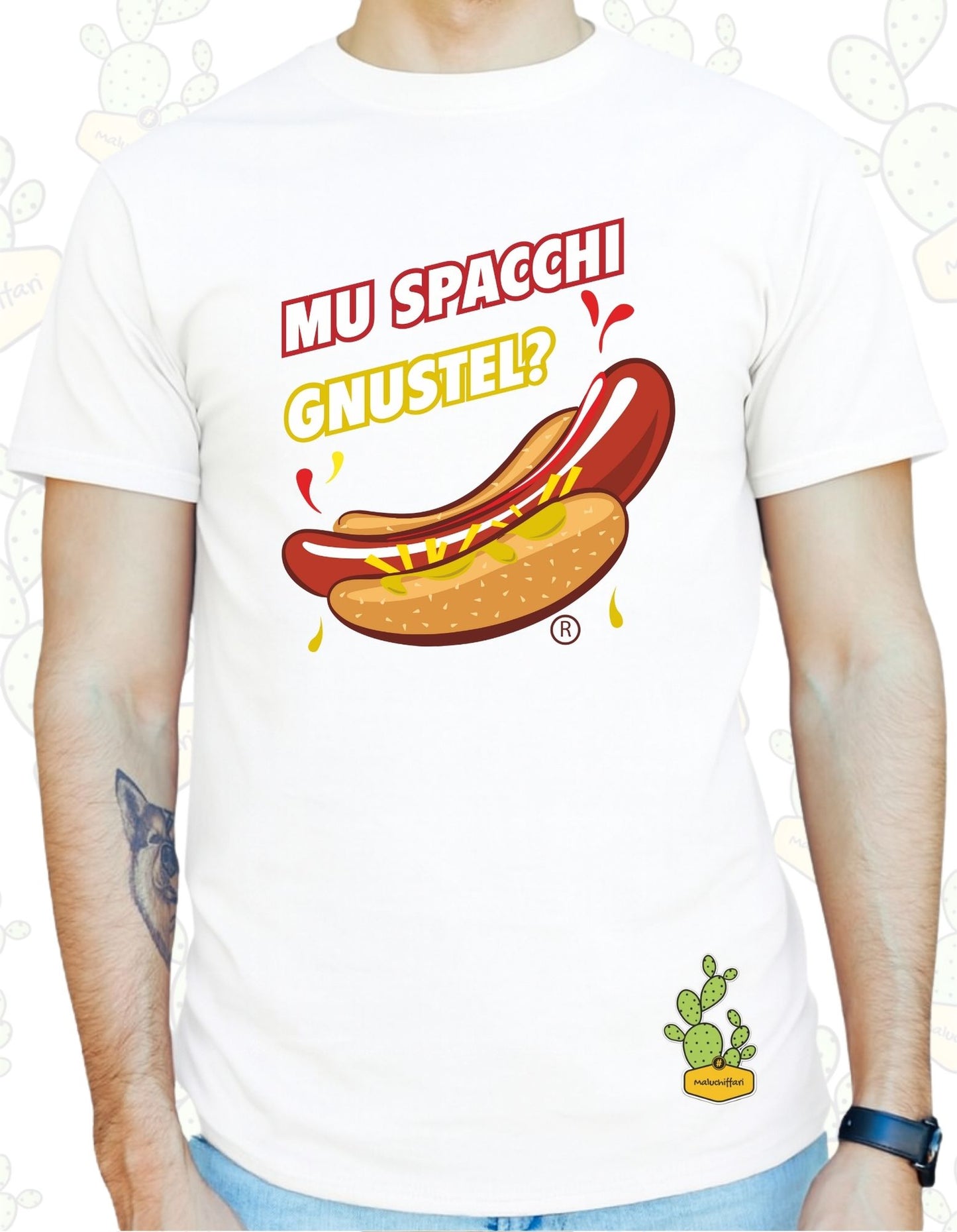 T-shirt Uomo – MU SPACCHI GNUSTEL? -