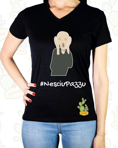 T-shirt Donna – #NESCIUPAZZU (URLO)