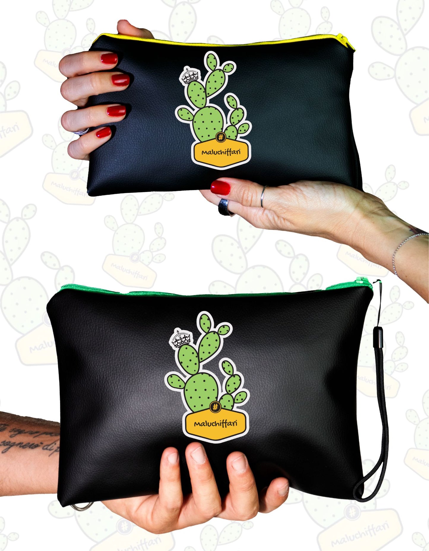 Pochette in ECOPELLE – LOGO KEEP CORONA
