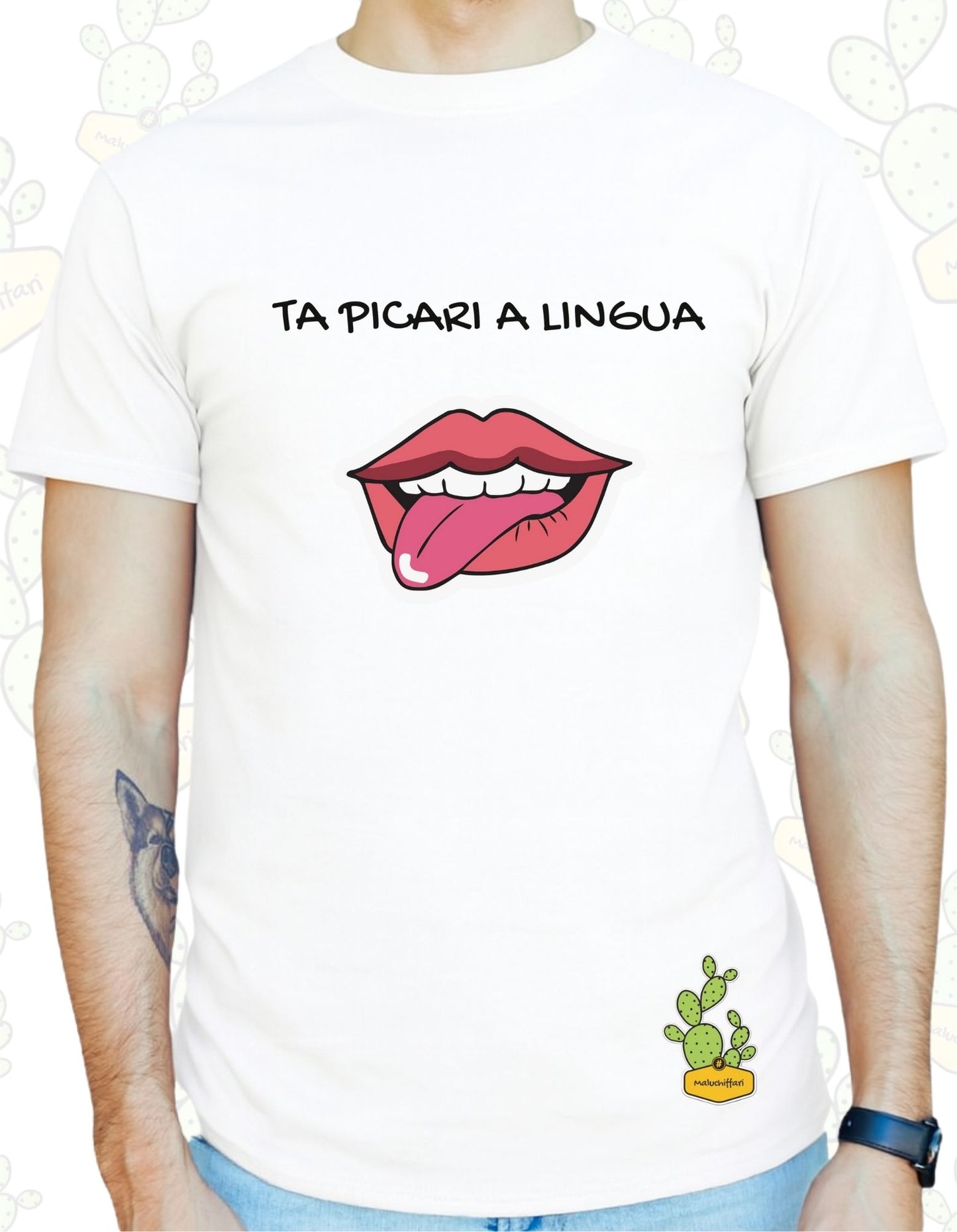 T-shirt Uomo – TA PICARI A LINGUA