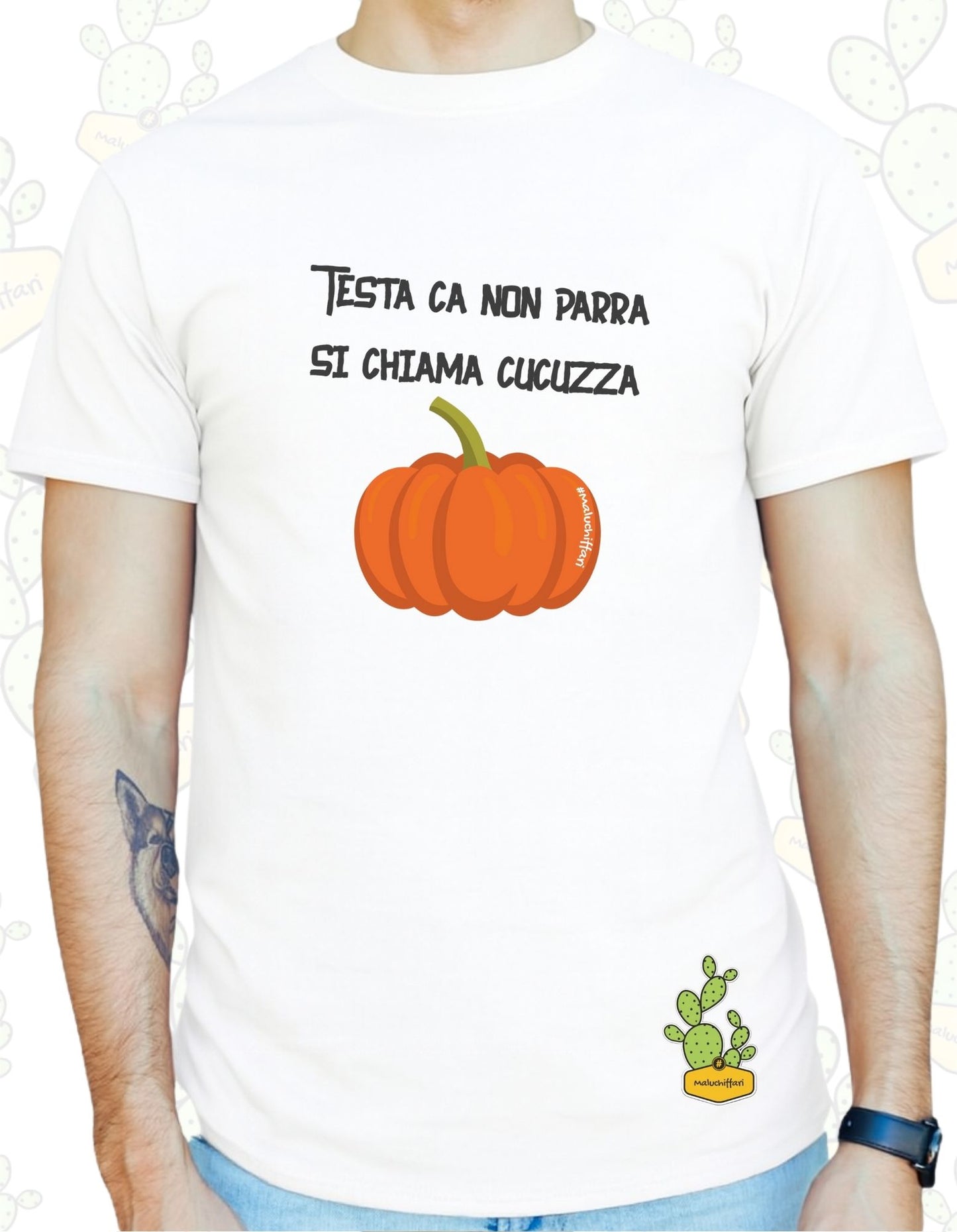 T-shirt Uomo – TESTA CA NON PARRA SI CHIAMA CUCUZZA