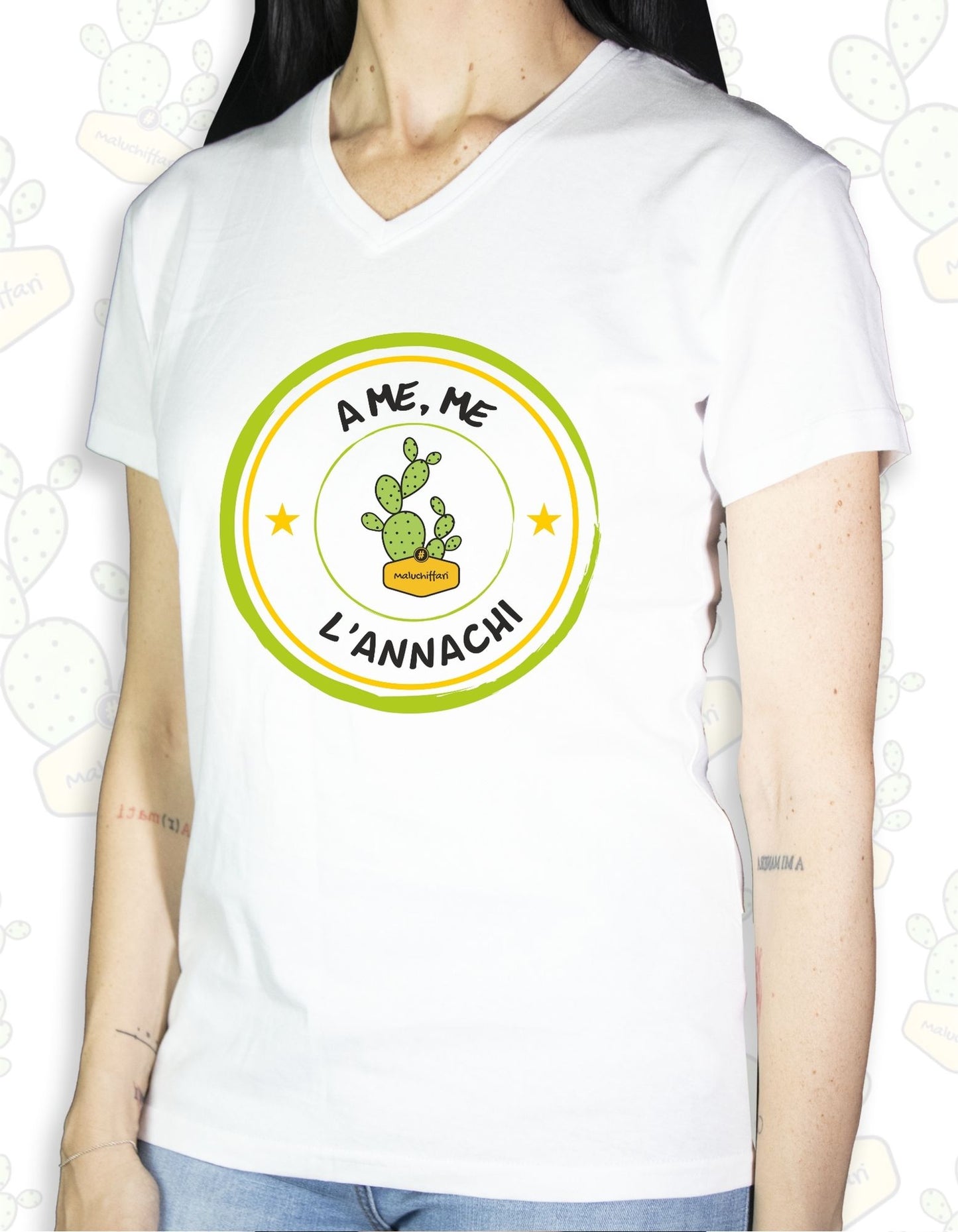 T-shirt Donna – A ME,ME L'ANNACHI TIMBRO LOGO 2.0