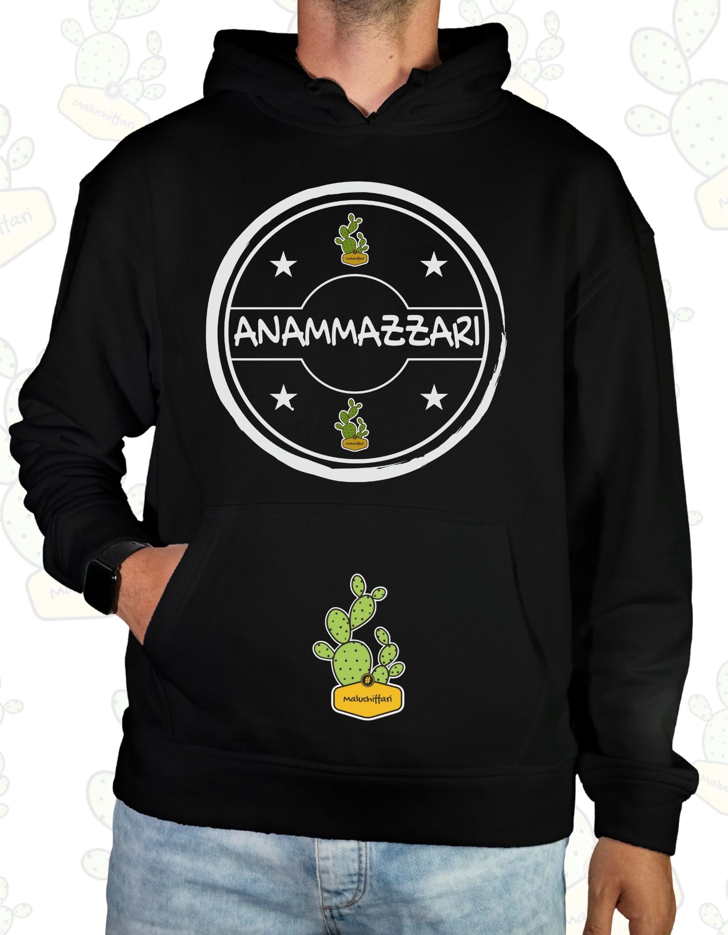 Felpa con cappuccio – ANAMMAZZARI TIMBRO