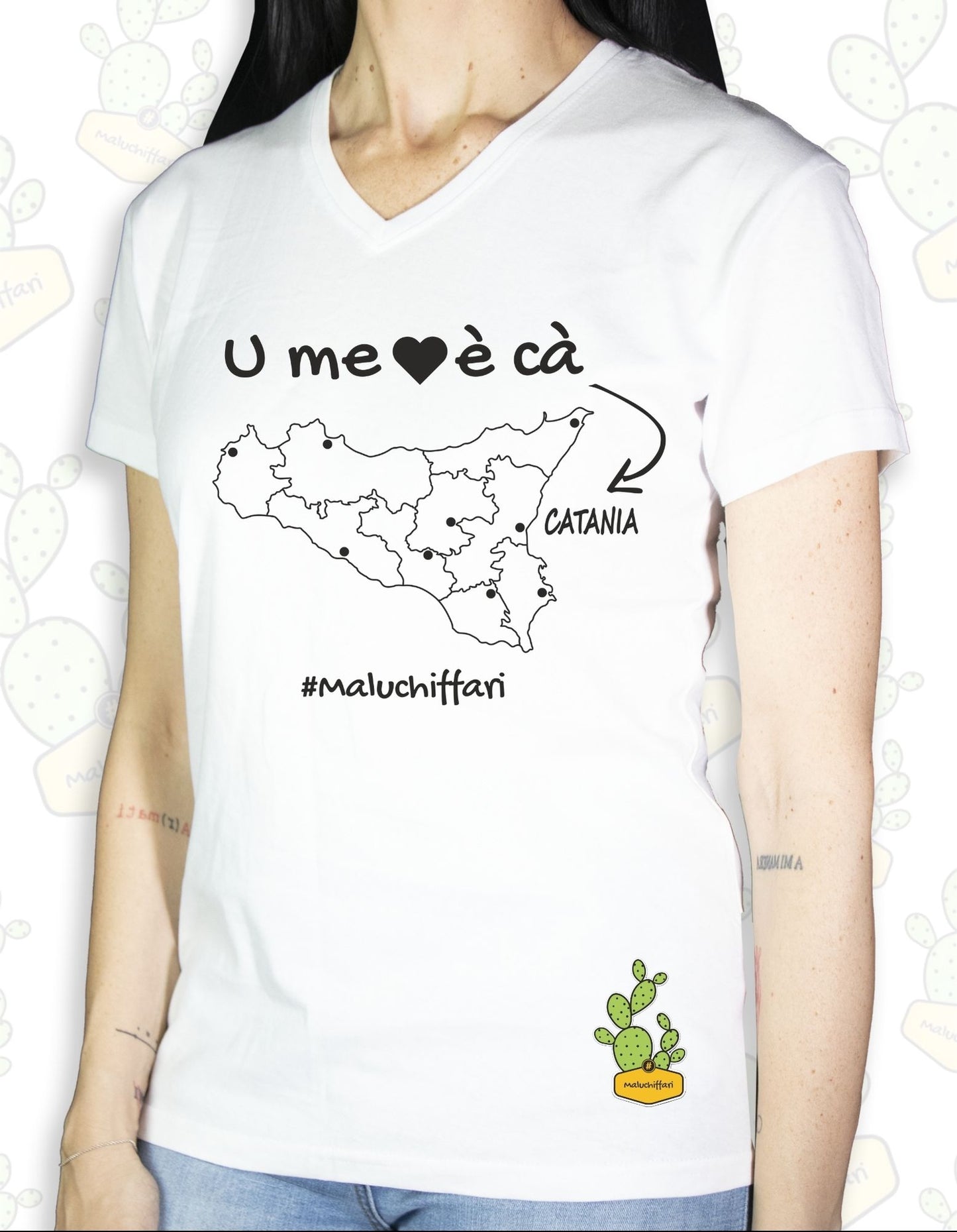 T-shirt Donna – U' ME CORI è CA->CT