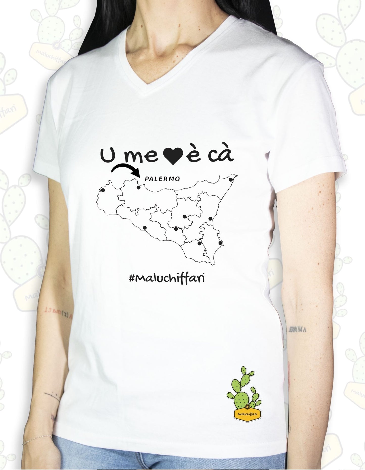 T-shirt Donna – U' ME CORI è CA->PA
