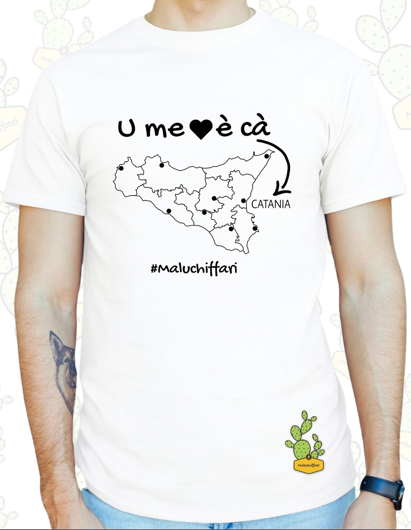 T-shirt Uomo – U' ME CORI è CA -> CT