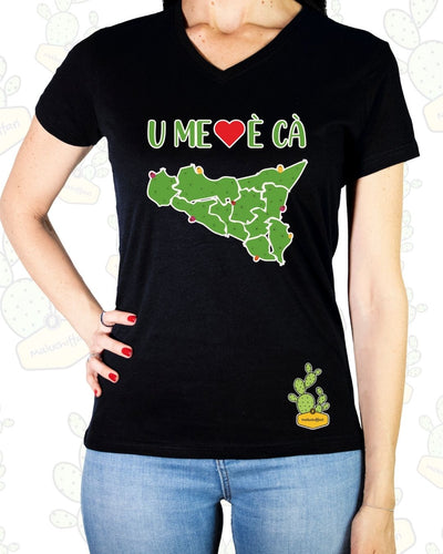 T-shirt Donna – U ME CORI è CA ..FICUDINIA