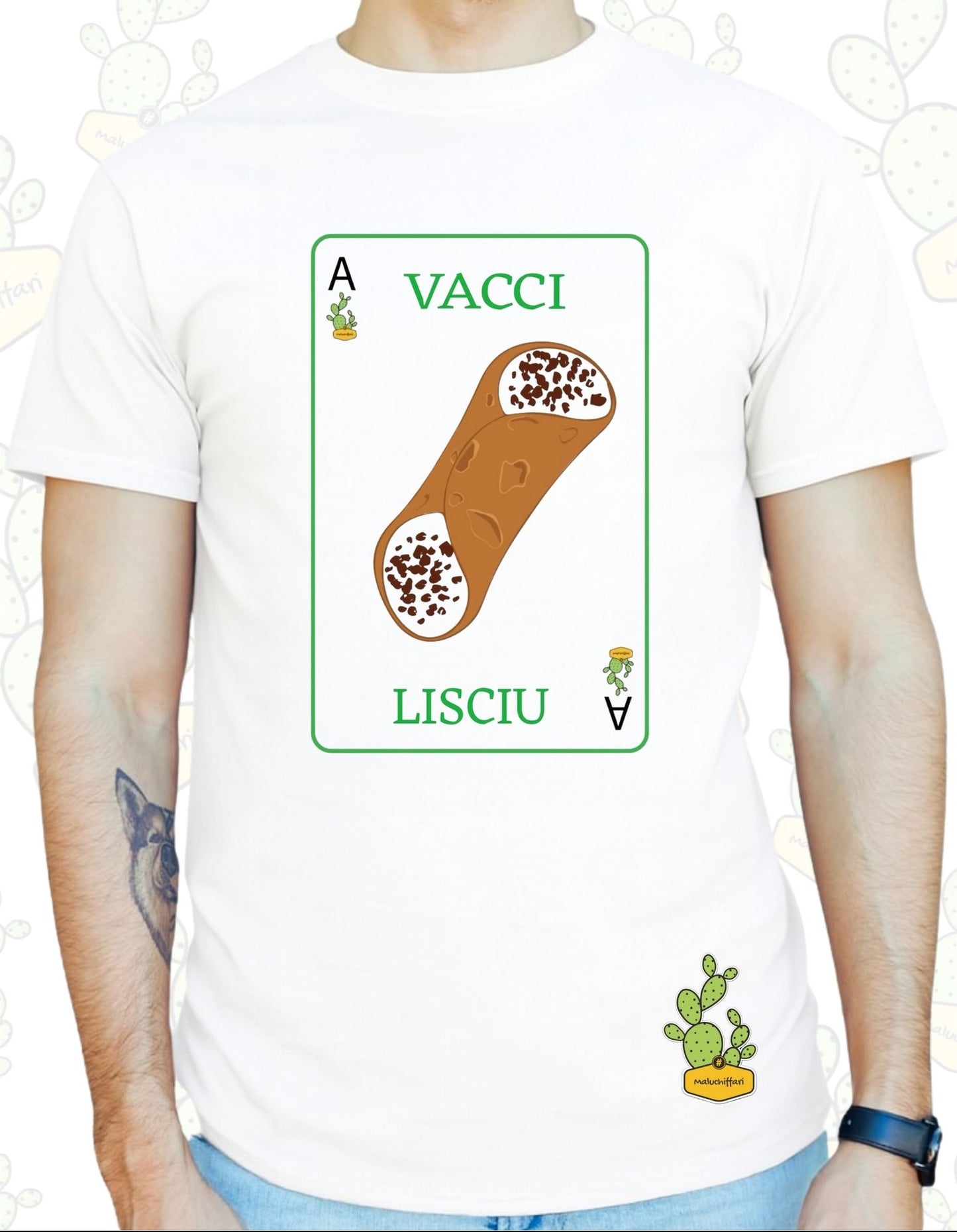T-shirt Uomo – VACCI LISCIU (Cannolo)