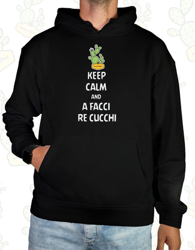 Felpa con cappuccio - KEEP CALM AND A FACCI Rè CUCCHI