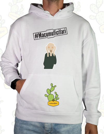 Felpa Unisex con cappuccio – #MACUMUFICIFARI URLO