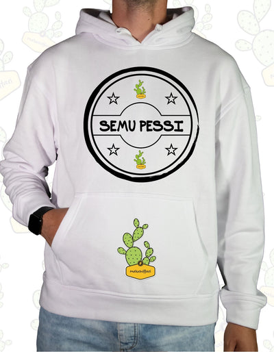 Felpa Unisex con cappuccio – SEMU PESSI TIMBRO