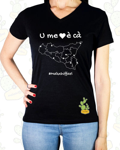T-shirt Donna  – U' ME CORI è CA ->SICILIA