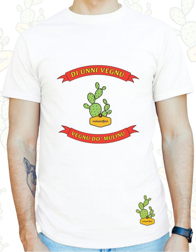 T-shirt Uomo – DI UNNI VEGNU VEGNU Dò MULINU