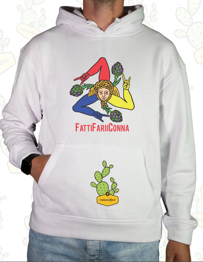 Felpa con cappuccio Maluchiffari – FATTIFARIìCONNA (TRICOLOR) - Unisex